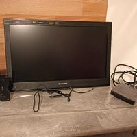 TV con decoder e braccio per attaccarla 