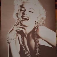 Tela Marilyn Monroe bianco nero
