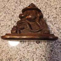 mensola antica in legno 