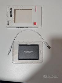 SSD Portatile 2TB USB 3.1 Type-C Hard Disk