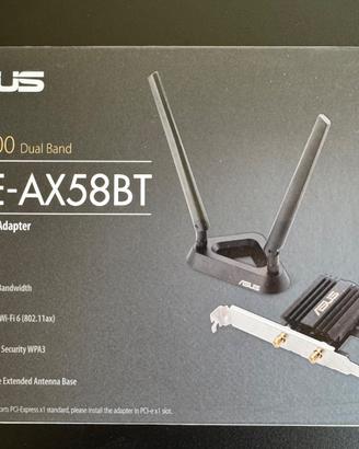 ASUS PCE-AX58BT Scheda Wi-Fi 6 + Bluetooth 5.0