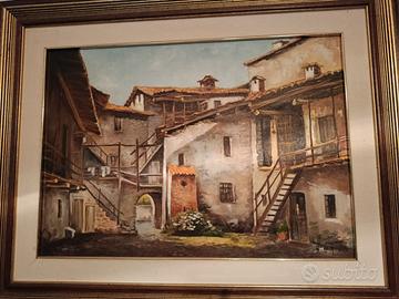 Quadro Nelly Zadra 1991 olio su tela