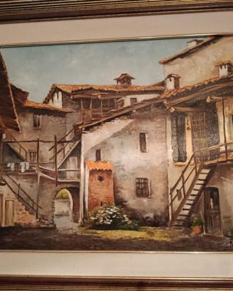 Quadro Nelly Zadra 1991 olio su tela