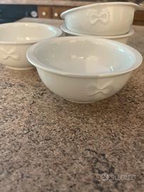 4 Ciotole Le porcellane di Barilla con farfalla