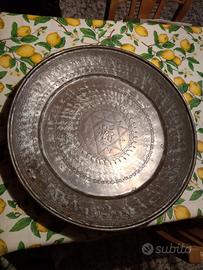 grande vassoio in rame con stella di David