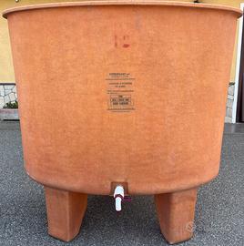 Botte in vetroresina da 1000 litri per alimenti
