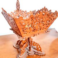 SOPRAMMOBILE PORTAOGGETTI IN LEGNO ELEGANTE