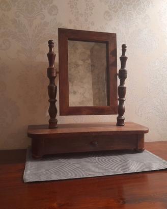 SPECCHIERA DA TAVOLO CON CASSETTO