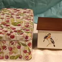 Lotto 5 scatole latta