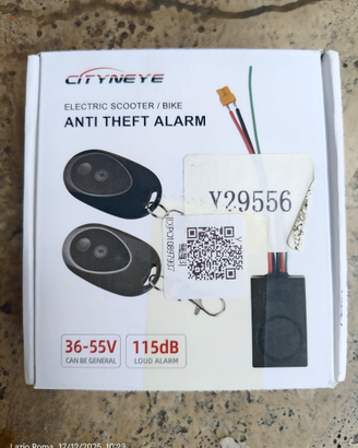 Antifurto con allarme per monopatino