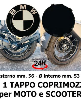 n 1 Tappo Coprimozzo nero Bmw moto scooter gs1250