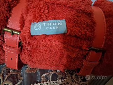 Plaid THUN 120x160 cm color rosso. nuovo