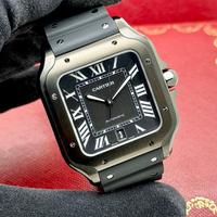 Cartier Santos Large Black ADLC Nuovo Full Set