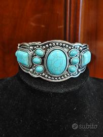 bracciale vintage con turchese 