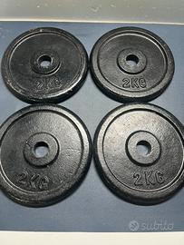 4 dischi da 2k  in ghisa foro 28mm e 4 dischi da1k