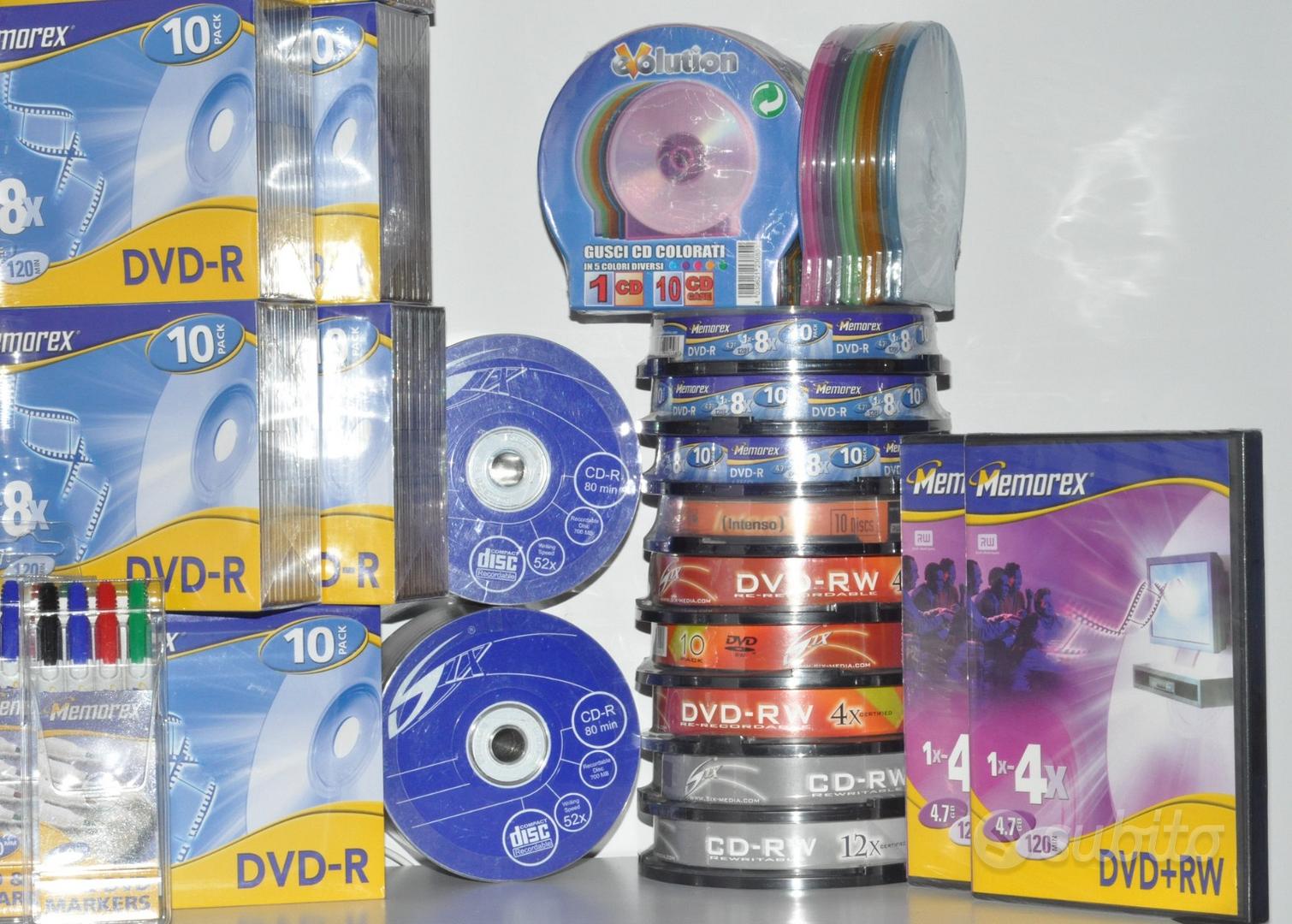 CD-R - CD-RW - DVD-R - DVD-RW vergini nuovi - Informatica In vendita a  Napoli