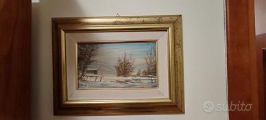Quadro con cornice 35x25 olio su tela