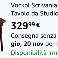 Scrivania in legno