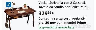 Scrivania in legno