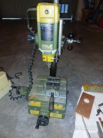 trapano fresatrice da banco con piano a croce