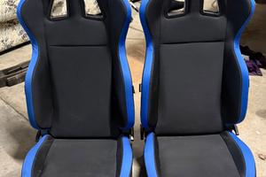 Sparco R100 Sedile tubolare Nero-Azzurro