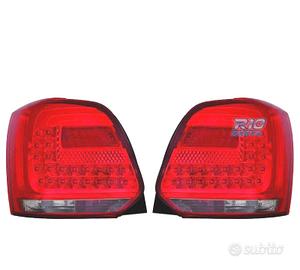 FANALI VOLKSWAGEN VW POLO 6R 09-14 LED ROSSO AFFUM