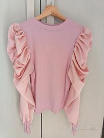 Blusa donna con manica a  palloncino
