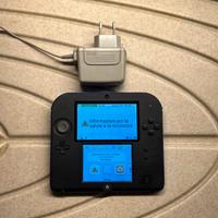 Nintendo 2DS nero blue black con caricatore