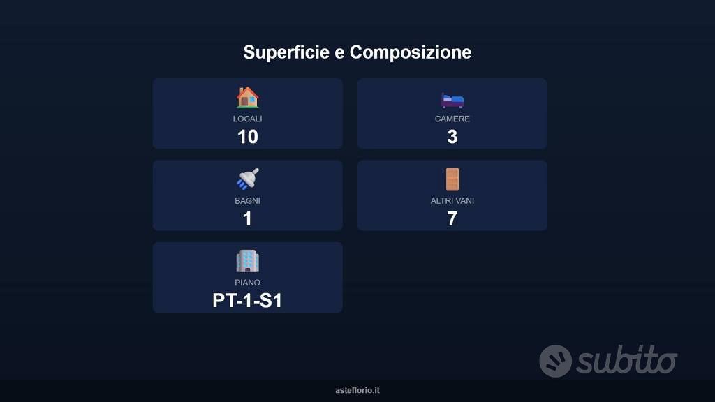 Immobile in asta di 46000 m² con più di 5 locali e - Vista 2