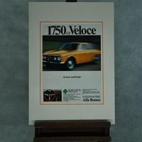 Stampa Pubblicitaria Alfa Romeo 1750 gt