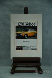 Stampa Pubblicitaria Alfa Romeo 1750 gt