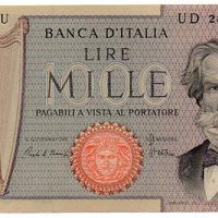 Banconota da 1000 lire "Verdi" del 1981
