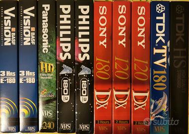 VHS brand Basf, Panasonic, Philips, Sony, TDK