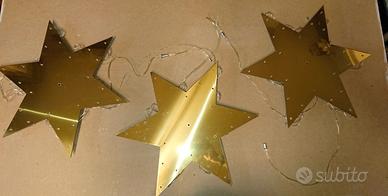 Stelle Luminose Natalizie 3 pezzi luci Led 