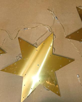 Stelle Luminose Natalizie 3 pezzi luci Led 