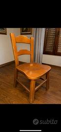 Sedie in legno rustiche