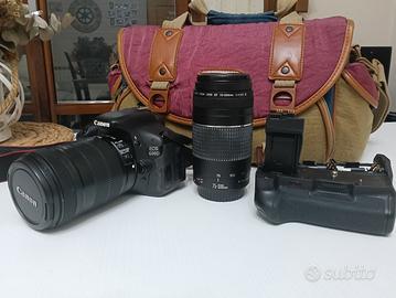 Canon Eos 600D + 18-135, 75-300 e Battery Grip 