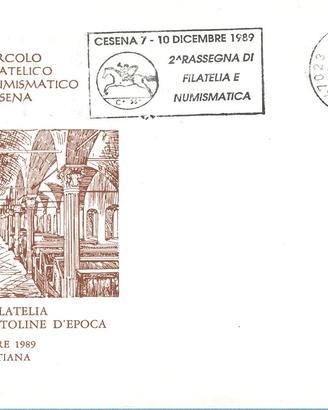 Busta Seconda rassegna FILATELIA anno 1989