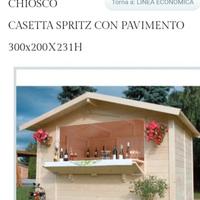 chiosco in legno