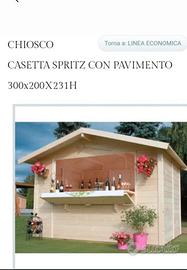 chiosco in legno