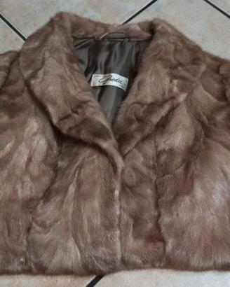 Pelliccia Vintage di Visone Chiaro "Grieder Basel"