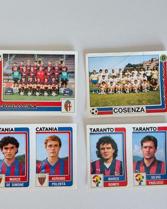 Lotto 4 Figurine Panini 1986/87 Nuove con Velina