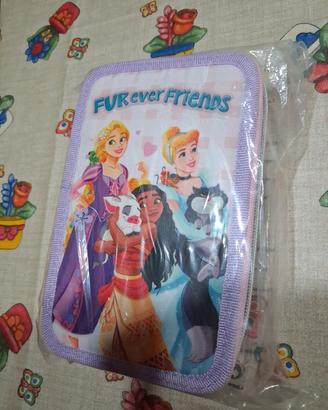 astuccio 3 zip DISNEY PRINCESS 44 pezzi