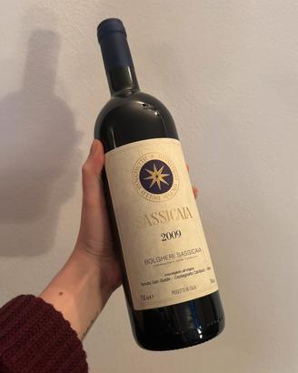 2 bottiglie vino Sassicaia 2009
