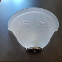 Applique vetro satinato con lavorazione