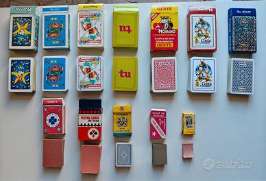 14 Mazzi Varie Carte da Gioco Anni ‘70-‘90