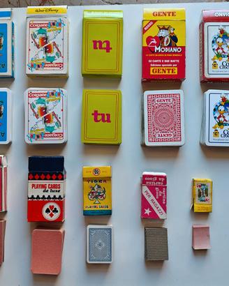 14 Mazzi Varie Carte da Gioco Anni ‘70-‘90