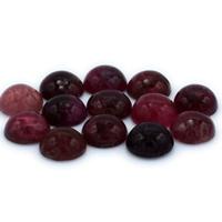 Lotto Tormaline Naturali Cabochon Rotonde  85,4 ct
