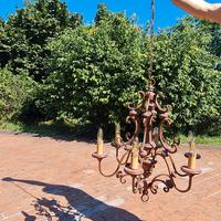 lampadario da soffitto e 3 applique a muro