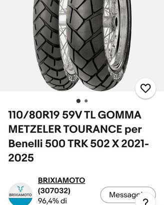 Gomma moto per TRK502X ma adatta per altre